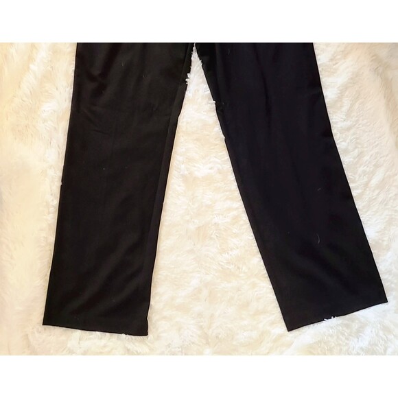 AB Studio NWT Milan Black Low-Rise Subtle Flare Leg Stretch Dress Pants, Size 14 - Picture 3 of 7